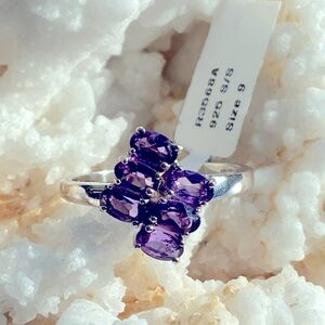 925 SS Amethyst Ring